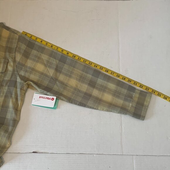 Marmot Women Fairfax Lightweight Boyfriend Flannel Shirt Wheat Large NWT Outdoor - Picture 9 of 11